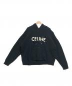 CELINEセリーヌ）の古着「ニットパーカー」｜ブラック