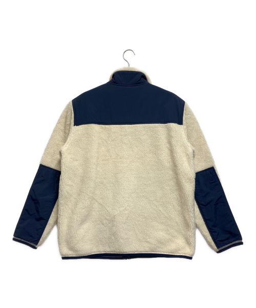 POLO RALPH LAUREN（ポロ・ラルフローレン）POLO RALPH LAUREN (ポロ・ラルフローレン) フリースジャケット ネイビー×アイボリー サイズ:Lの古着・服飾アイテム