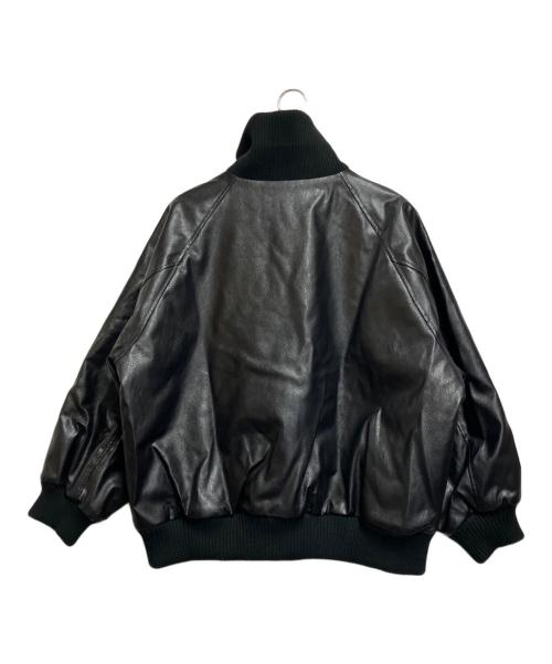 Java（ジャバ）Java (ジャバ) リブタートルフェイクレザージャケット ブラック サイズ:Lの古着・服飾アイテム