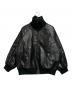 Java（ジャバ）の古着「リブタートルフェイクレザージャケット」｜ブラック