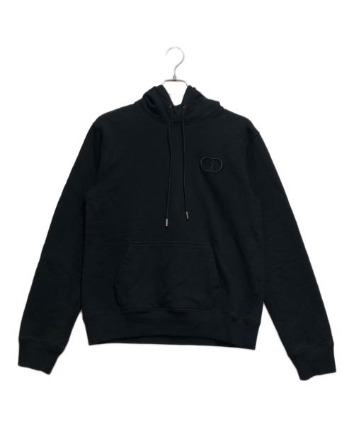 Dior（ディオール）DIOR (ディオール) CDロゴ コットン パーカー ブラック サイズ:Ｍの古着・服飾アイテム