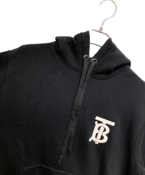 BURBERRY（バーバリー）BURBERRY (バーバリー) モノグラムモチーフ コットン フーディー ブラック サイズ:Ｍの古着・服飾アイテム