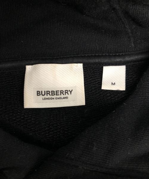 BURBERRY（バーバリー）BURBERRY (バーバリー) モノグラムモチーフ コットン フーディー ブラック サイズ:Ｍの古着・服飾アイテム