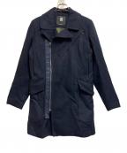 G-STAR RAWジースターロゥ）の古着「BikerWoolLongCoat」｜ネイビー