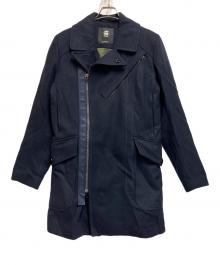 G-STAR RAW（ジースターロゥ）の古着「BikerWoolLongCoat」｜ネイビー