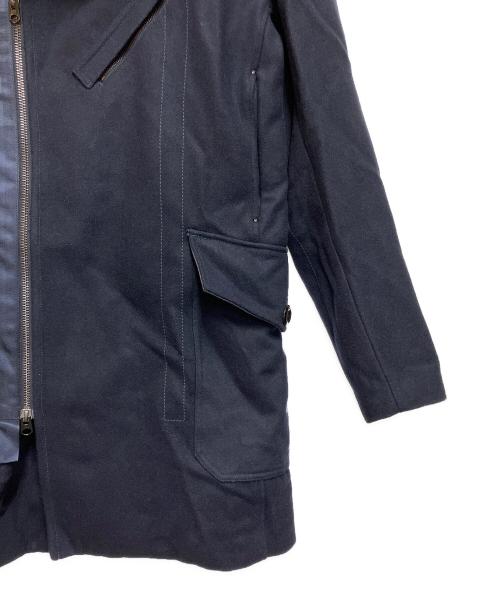 G-STAR RAW（ジースターロゥ）G-STAR RAW (ジースターロゥ) BikerWoolLongCoat ネイビー サイズ:ＳＩＺＥ　　Mの古着・服飾アイテム