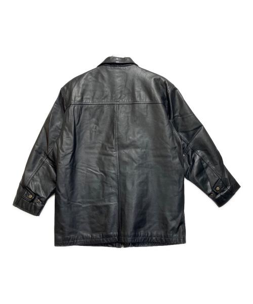 D'HOMME A HOMME（ドムアオム）D'HOMME A HOMME (ドムアオム) レザージャケット ブラック サイズ:SIZE 44の古着・服飾アイテム