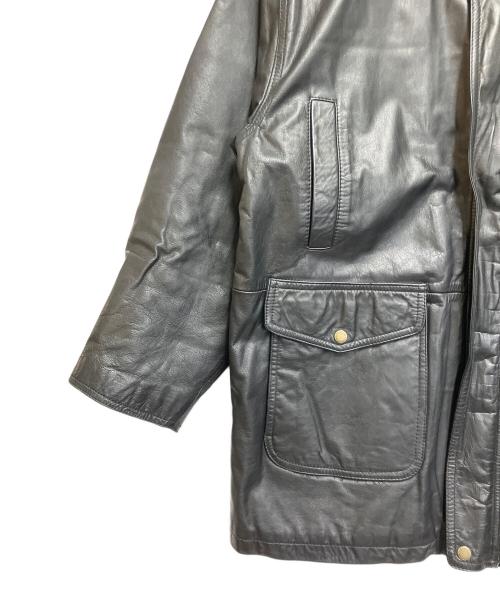 D'HOMME A HOMME（ドムアオム）D'HOMME A HOMME (ドムアオム) レザージャケット ブラック サイズ:SIZE 44の古着・服飾アイテム