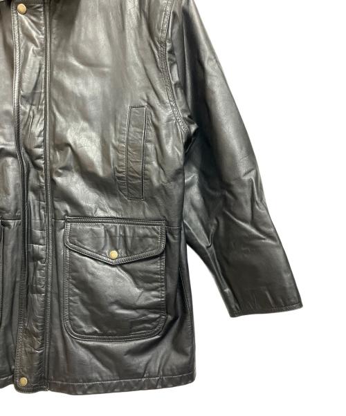 D'HOMME A HOMME（ドムアオム）D'HOMME A HOMME (ドムアオム) レザージャケット ブラック サイズ:SIZE 44の古着・服飾アイテム