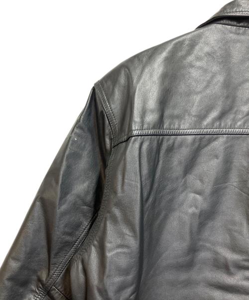 D'HOMME A HOMME（ドムアオム）D'HOMME A HOMME (ドムアオム) レザージャケット ブラック サイズ:SIZE 44の古着・服飾アイテム