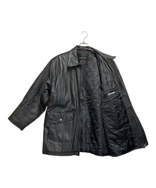 D'HOMME A HOMME（ドムアオム）D'HOMME A HOMME (ドムアオム) レザージャケット ブラック サイズ:SIZE 44の古着・服飾アイテム