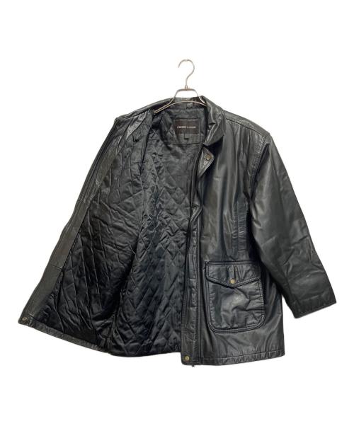 D'HOMME A HOMME（ドムアオム）D'HOMME A HOMME (ドムアオム) レザージャケット ブラック サイズ:SIZE 44の古着・服飾アイテム