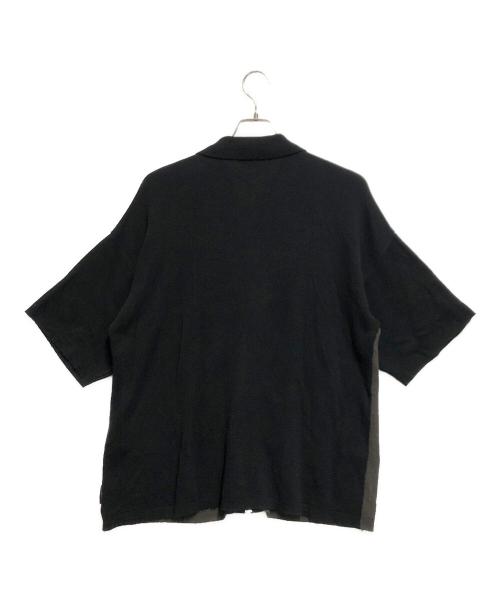 flagstuff（フラグスタフ）flagstuff (フラグスタフ) STRIPE SWEATER ブラック×グレー サイズ:Lの古着・服飾アイテム