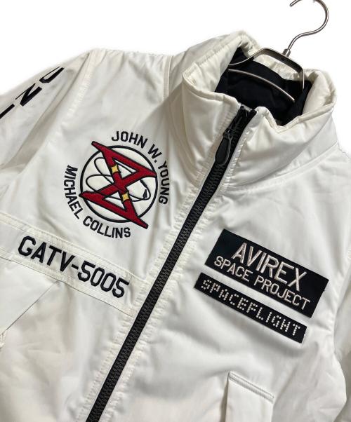 AVIREX（アヴィレックス）AVIREX (アヴィレックス) GT-10フライトジャケット ホワイト サイズ:Ｍの古着・服飾アイテム
