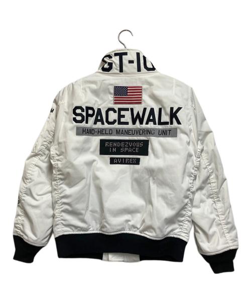 AVIREX（アヴィレックス）AVIREX (アヴィレックス) GT-10フライトジャケット ホワイト サイズ:Ｍの古着・服飾アイテム