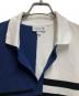 LACOSTE (ラコステ) ストライプポロシャツ ホワイト×ブルー サイズ:FR 3/US 5：5000円