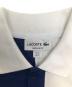 中古・古着 LACOSTE (ラコステ) ストライプポロシャツ ホワイト×ブルー サイズ:FR 3/US 5：5000円