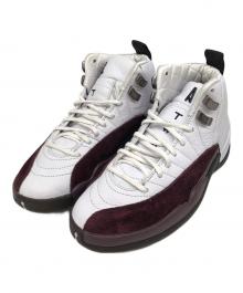 NIKE×A Ma Maniere（ナイキ×ア・マ・マニエール）の古着「Air Jordan 12 "White and Burgundy Crush"（エアジョーダン12 "ホワイト アンド バーガンディークラッシュ"）」｜ホワイト×バーガンディ