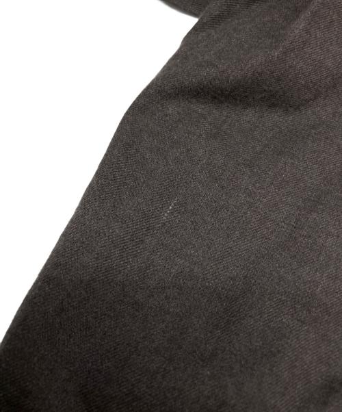 AOURE（アウール）AOURE (アウール) ビエラプレーンシャツ ブラウン サイズ:Lの古着・服飾アイテム