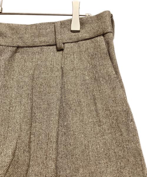 Adam et Rope（アダム エ ロペ）Adam et Rope (アダム エ ロペ) ヘリンボンスラックス ベージュ サイズ:3.4の古着・服飾アイテム