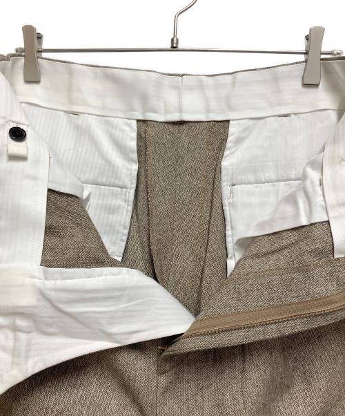 Adam et Rope（アダム エ ロペ）Adam et Rope (アダム エ ロペ) ヘリンボンスラックス ベージュ サイズ:3.4の古着・服飾アイテム