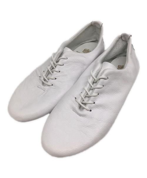 CROWN JEWEL（クラウンジュエル）CROWN JEWEL (クラウンジュエル) レザーシューズ ホワイト サイズ:6の古着・服飾アイテム