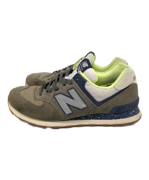 NEW BALANCE（ニューバランス）NEW BALANCE (ニューバランス) New Balance ML574JMO  カーキ×イエロー サイズ:US 9の古着・服飾アイテム