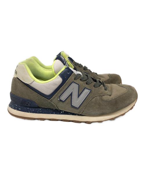 NEW BALANCE（ニューバランス）NEW BALANCE (ニューバランス) New Balance ML574JMO  カーキ×イエロー サイズ:US 9の古着・服飾アイテム
