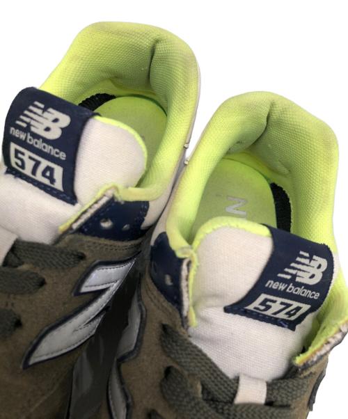 NEW BALANCE（ニューバランス）NEW BALANCE (ニューバランス) New Balance ML574JMO  カーキ×イエロー サイズ:US 9の古着・服飾アイテム