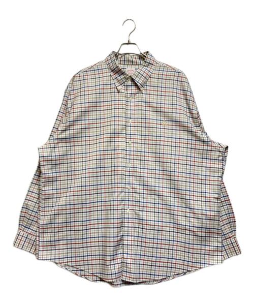 BROOKS BROTHERS（ブルックスブラザーズ）BROOKS BROTHERS (ブルックスブラザーズ) ボタンダウンシャツ レッド×ブルー×ホワイト サイズ:XXLの古着・服飾アイテム