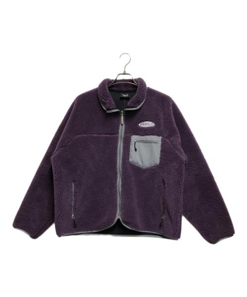 FEELS（フィールズ）FEELS (フィールズ) BOA FLEECE ZIP JACKET パープル サイズ:Ｍの古着・服飾アイテム