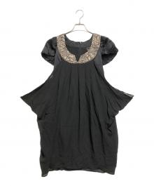 Sov.（ソブ）の古着「レースシルクワンピース」｜ブラック