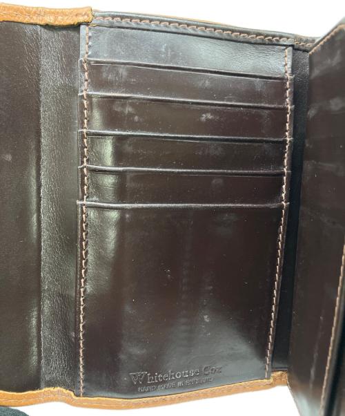 Whitehouse Cox（ホワイトハウスコックス）Whitehouse Cox (ホワイトハウスコックス) 3 FOLD WALLET ライトブラウンの古着・服飾アイテム