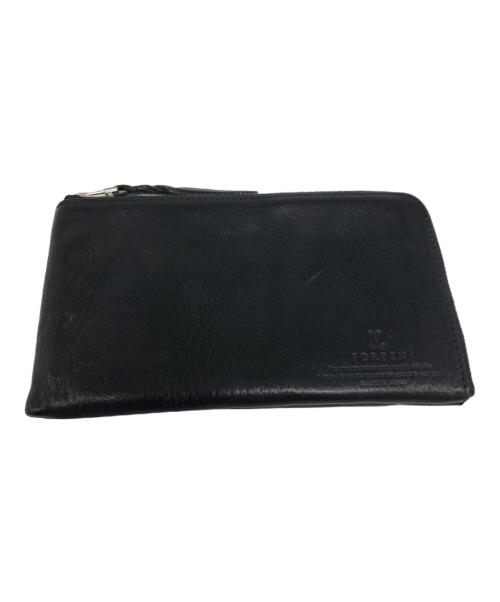 FORTEN（フォルテン）FORTEN (フォルテン) ラウンドファスナー財布 ブラックの古着・服飾アイテム