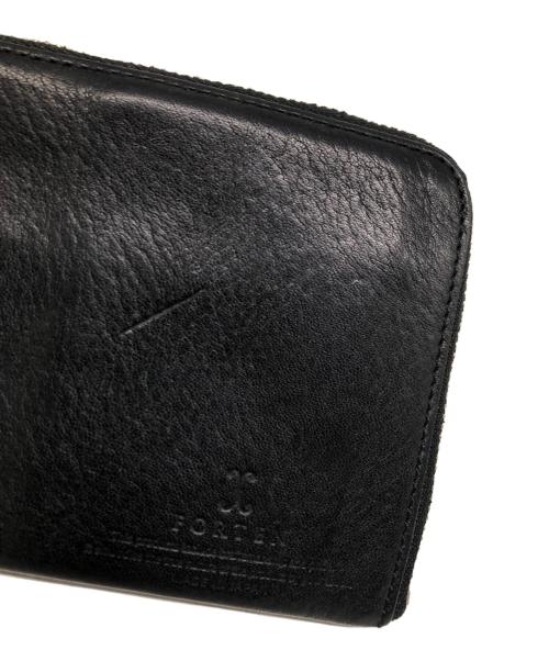 FORTEN（フォルテン）FORTEN (フォルテン) ラウンドファスナー財布 ブラックの古着・服飾アイテム