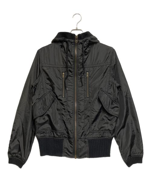 ALPHA INDUSTRIES（アルファインダストリーズ）ALPHA INDUSTRIES (アルファインダストリーズ) フーディジャケット ブラック サイズ:Sの古着・服飾アイテム