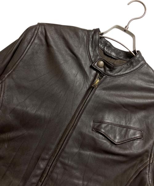 URBAN RESEARCH（アーバンリサーチ）URBAN RESEARCH (アーバンリサーチ) シングルライダースジャケット ブラウン サイズ:Lの古着・服飾アイテム
