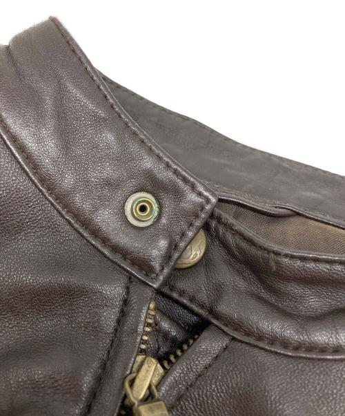 URBAN RESEARCH（アーバンリサーチ）URBAN RESEARCH (アーバンリサーチ) シングルライダースジャケット ブラウン サイズ:Lの古着・服飾アイテム