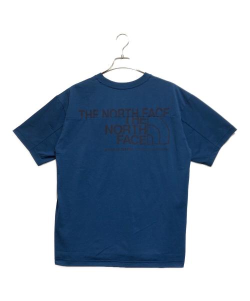 THE NORTH FACE（ザ ノース フェイス）THE NORTH FACE (ザ ノース フェイス) ES Logo Wide Tee（ショートスリーブイーエスロゴワイドティー） ブルー サイズ:Ｌの古着・服飾アイテム