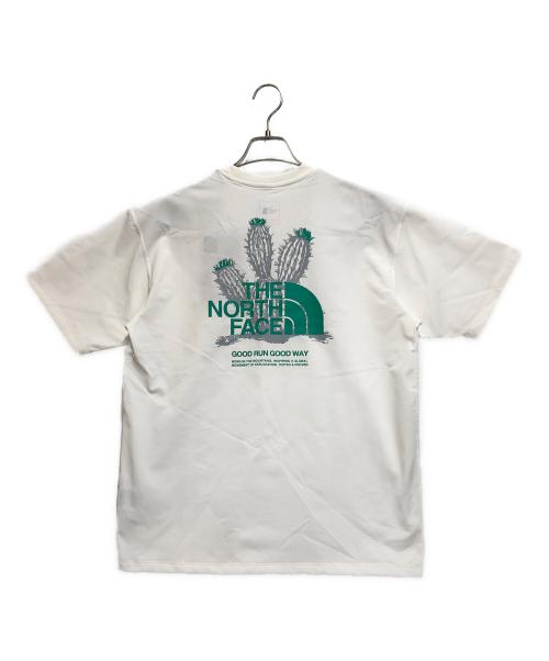 THE NORTH FACE（ザ ノース フェイス）THE NORTH FACE (ザ ノース フェイス) Free Run ES Graphic Crew（ショートスリーブフリーラン ES グラフィッククルー） ホワイト サイズ:Mの古着・服飾アイテム
