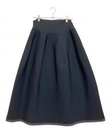 Mila Owen（ミラオーウェン）の古着「ホールガーメントコクーンシルエットスカート」｜ブラック