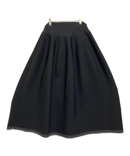 Mila Owen（ミラオーウェン）Mila Owen (ミラオーウェン) ホールガーメントコクーンシルエットスカート ブラック サイズ:1の古着・服飾アイテム