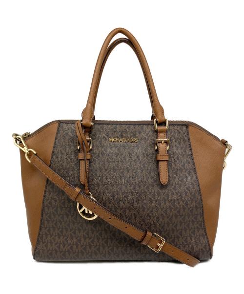 MICHAEL KORS（マイケルコース）MICHAEL KORS (マイケルコース) トートバッグ ブラウンの古着・服飾アイテム