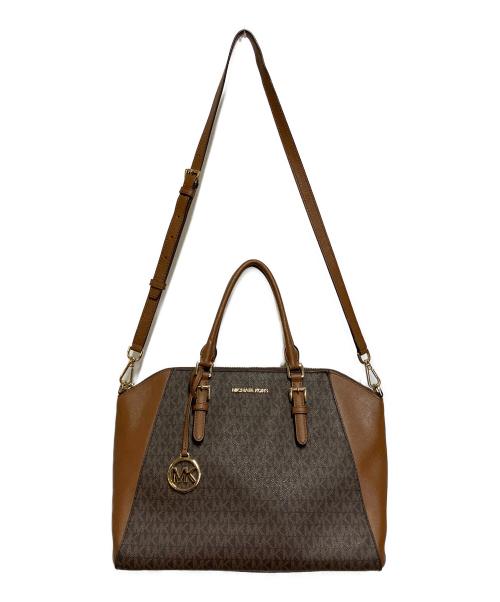 MICHAEL KORS（マイケルコース）MICHAEL KORS (マイケルコース) トートバッグ ブラウンの古着・服飾アイテム
