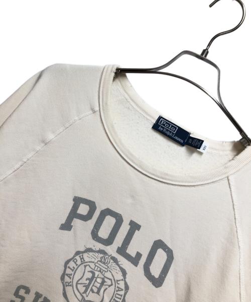 POLO RALPH LAUREN（ポロ・ラルフローレン）POLO RALPH LAUREN (ポロ・ラルフローレン) SKI CLUB FLEECE SWEATSHIRT ホワイト サイズ:XXLの古着・服飾アイテム