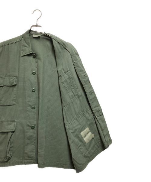 ROTHCO（ロスコ）ROTHCO (ロスコ) BDUミリタリーシャツ リメイクベスト グリーン サイズ:XLの古着・服飾アイテム