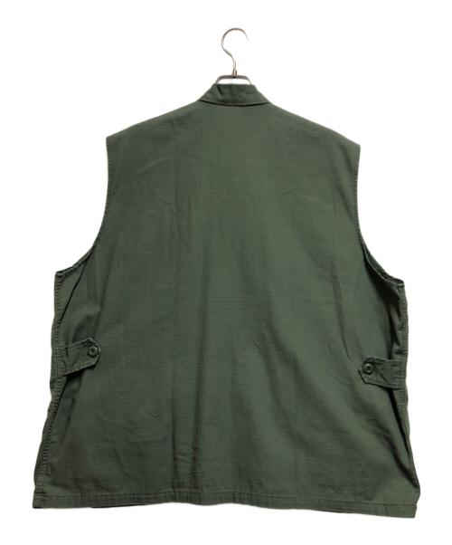 ROTHCO（ロスコ）ROTHCO (ロスコ) BDUミリタリーシャツ リメイクベスト グリーン サイズ:XLの古着・服飾アイテム