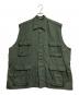 ROTHCO（ロスコ）の古着「BDUミリタリーシャツ リメイクベスト」｜グリーン