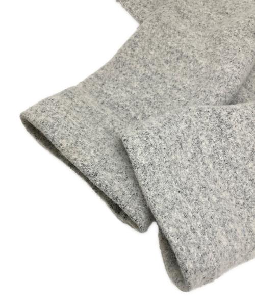 I（アイ）I (アイ) wool crew neck knit cardigan ライトグレー サイズ:3の古着・服飾アイテム