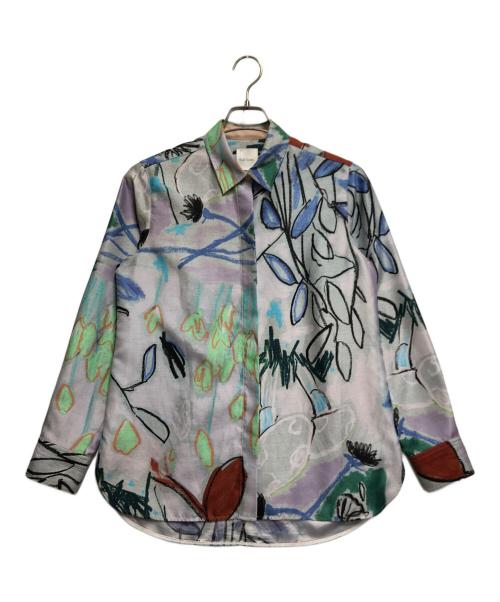 PAUL SMITH（ポールスミス）Paul Smith (ポールスミス) フォレストスケッチプリントシャツ ライトグレー サイズ:Mの古着・服飾アイテム